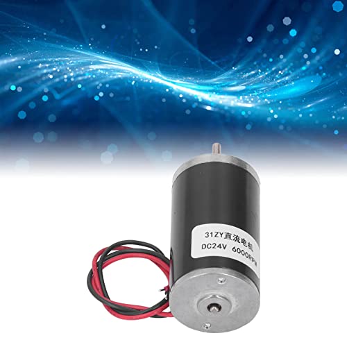 Ubersweet® 24V DC Motor Metal Gear Low Noise Permanent Magnet Motor Adjustable Speed Stable Output For Smart Toys (6000RPM)