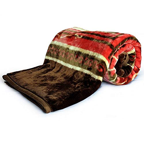 GoHome Luxurious Embossed Polyester Single Blanket - Printed, Multicolor