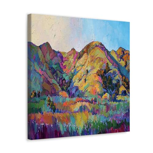 GADGETS WRAP Canvas Gallery Wrap Framed for Home Office Studio Living Room Decoration (17x17inch) - California GreensII