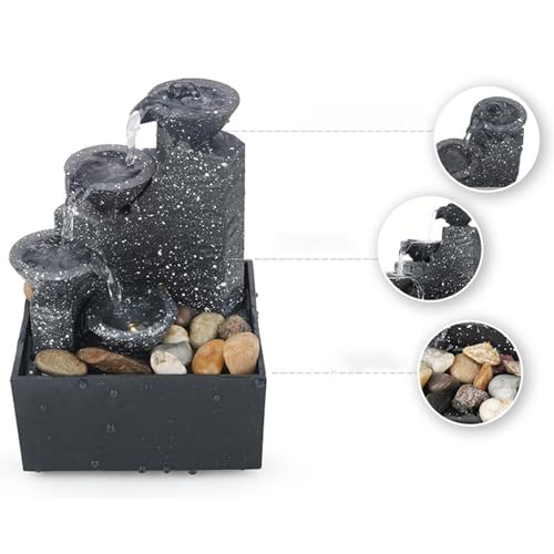 ATORSE® Tabletop Fountain Gifts Stress Relieving Chinese Tabletop Waterfall Fountain 003