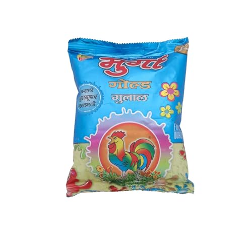 DaisyRoots Gold Gulal - Muliticolor (Pack of 5) | 100% Natural and Herbal Gulal | Organic Coloured Powder | Non-Toxic and Skin-Friendly Holi Gulal | Holi Celebration (GULAL)