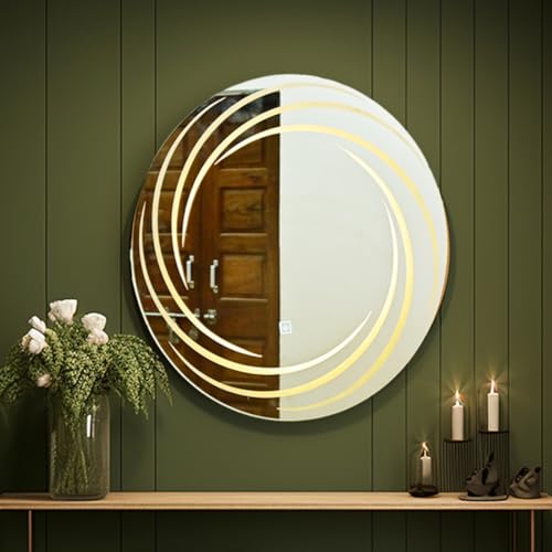 LED Mirror with Touch Sensor, Wall Mounted, Full Length, for Bathroom, Living Room, Bedroom