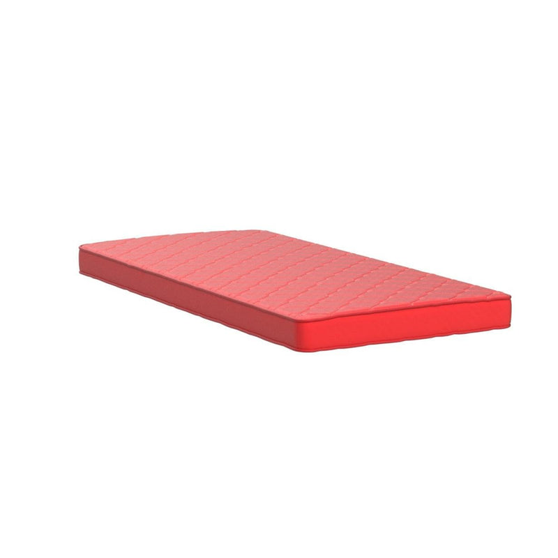 Sleepwell Starlite Mega Extra Firm 4- inch Single Bed Size, Extra Firm- PU Foam Mattress (Red, 72x35x5)