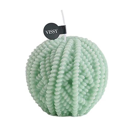 ATORSE® Ball Of Yarn Candle Small Ins Bedroom Office Nursery Decor Dessert Candle Green