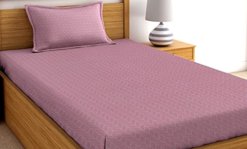 RD TREND 3D Printed Glace Cotton 2 Single Bedsheet with 2 Pillow Cover(Multicolour,Floral)