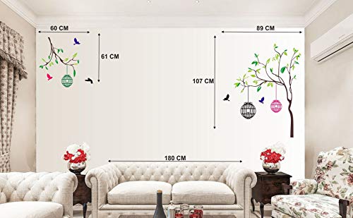 Free Bird Case Self Adhesive VinylWaterproof Decorative Wall Stickers for Hall, Bedroom, Kitchen and Furniture