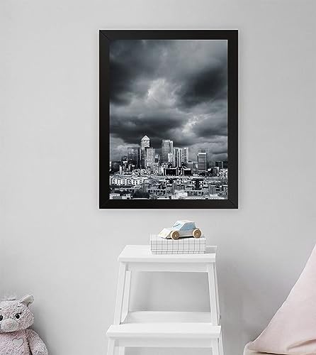 GADGETS WRAP Printed Photo Frame Matte Painting for Home Office Studio Living Room Decoration (11x17inch Black Framed) - London Skyline 7