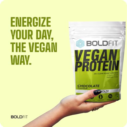 Boldfit Plant Protein Powder For Men & Women - Vegan Plant Protein Powder For Men & Women - Supports Metabolism, Immunity & Antioxidant - Chocolate 1kg