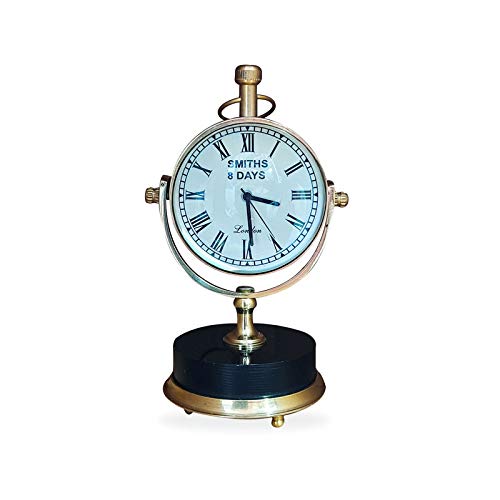 Gola International Smiths 8 Days Round Bottom Desk Clock Table Accessories Royal Look Antique Watch