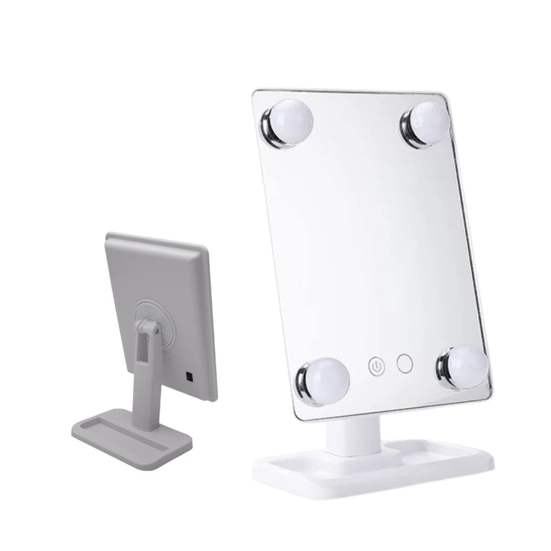 Coslifetore- Led mirror Portable- Colour changeable, dimmable mirror with 360 degree rotation.