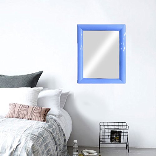 Confidence Glass Square Wall Mirror for Bathroom and Dressing Room (Blue)