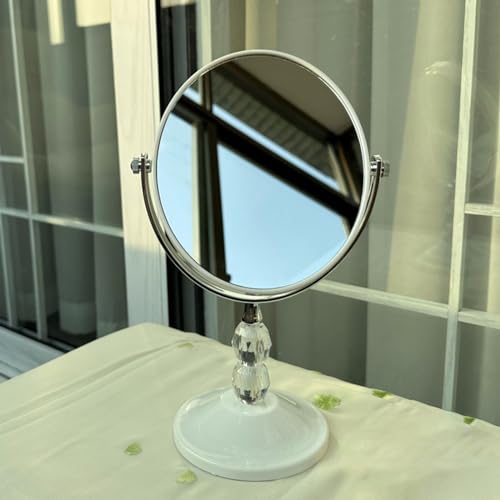 ATORSE® 360° Rotation Vanity Mirror Makeup Mirror for Entryway Apartment Living Room 17x28CM