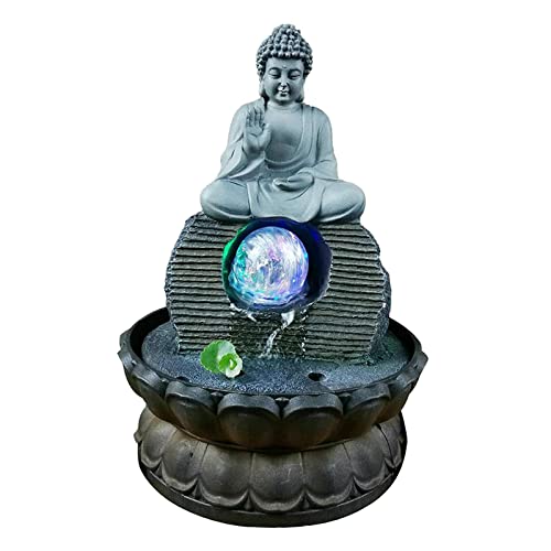 TOG Resin Buddha Statue Water Fountain Feng Shui LED Garden Decoration|Home & Garden | Home Decor | Figurines