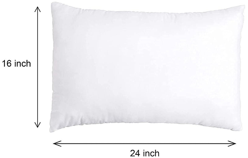 Microfiber Extra Soft White Pillows | Pillows for Sleeping White - Set of 2 (Size - 16x24 Inches Or 40x60 cm) Pack of 2 | White Microfiber - 10