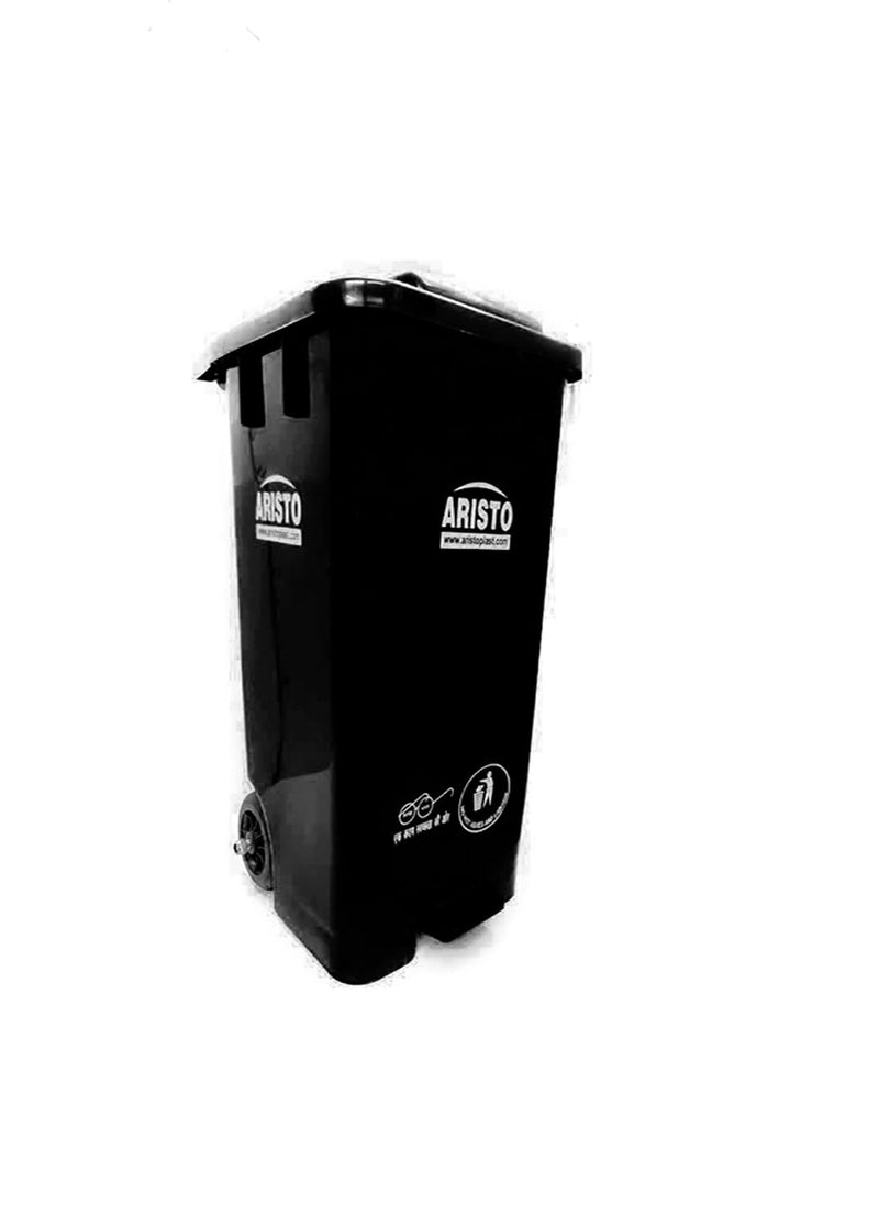 Dhwani Enterprise Plastic Pedal Garbage Waste Dustbin 60 LTR (Black)