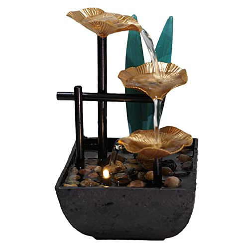 ATORSE® Relaxation Tabletop Water Fountain Indoor Garden Zen Desktop Waterfall Decor