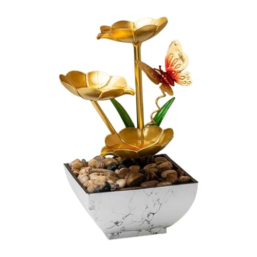 ATORSE® Tabletop Water Fountain Indoor Decor Chinese Gifts Zen Garden Water Fountain Style D