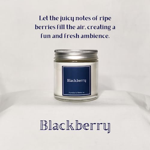 Better co Scented Soy Wax Amber Jar Candle Organic Luxury Aroma Burning Time Upto 20 Hours. Combo Pack of 3. Honeysuckle BlackBerry and Nutmeg + Coco