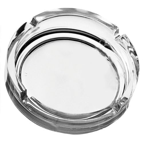 Banstar Crystal Quality Glass Ash Tray Home, Car, Balcony, Crystal Clear Big Size Square Ash Tray Box Crystal Quality Glass Ash Tray