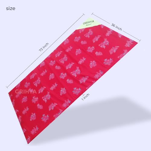 GRIHYA Affordable Foam Mattresses Under 1000 Soft Foam Mattress, Foldable, Light Weight Floor and Portable Single Size Mattress (72”36”1”) (RED, Small Single)