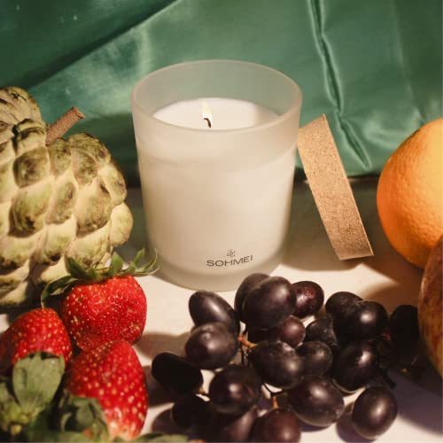 SOHMEI | Fruit Farm | Coconut Wax Scented Candles | Grape, Muguet, Lilac, Sweet Berries, Amber (200 g)