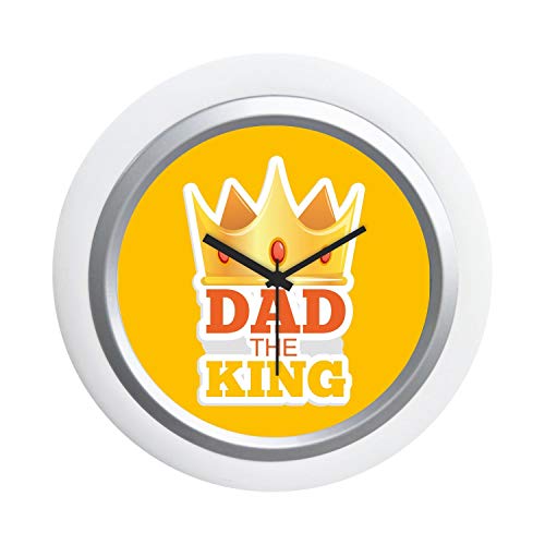 TheYaYaCafe Yaya Cafe King Dad Desk Clock for Father - 6x6 inches