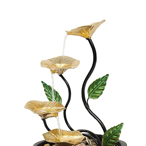 ATORSE® 4 Tiers Portable Tabletop Waterfall Fountain for Bedroom Indoor Ornament