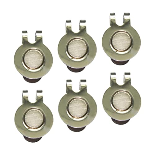 Calandis 6 Pack Magnetic Hat Clips for Metal Golf Ball Marker Training Aid Magnet