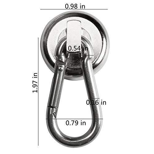 Vitione, 30 pound Swivel Magnet Hook, Ultra Heavy Duty Strong Neodymium Swivel Magnetic Hook by VITIONE