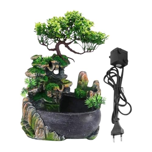 ATORSE® Tabletop Fountain Art Crafts Rockery Sculpture for Living Room Tea Room Desk