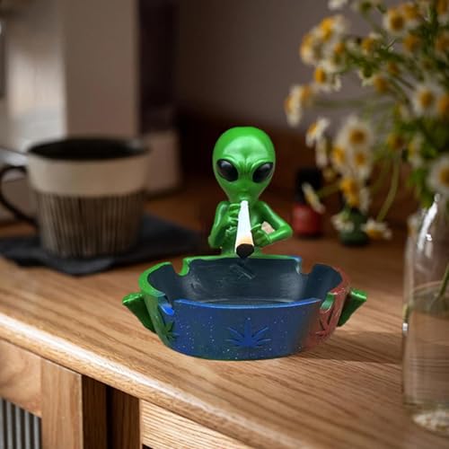 LR Decor Bazaar Ashtray Statue Soenirs Decor Crafts Unique Table Decor Figurine Decoration Green