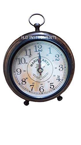 Decor Instruments Wall Clock 6 inches Table Desk Antique Wooden Clock