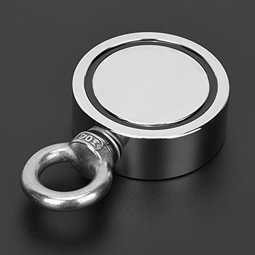 Ubersweet® Lifting Magnet Ring, Waterproof Magnetic Salvage Ring Portable Powerful for Magnet Fishing for Hanging for Lifting(LNM60-3)