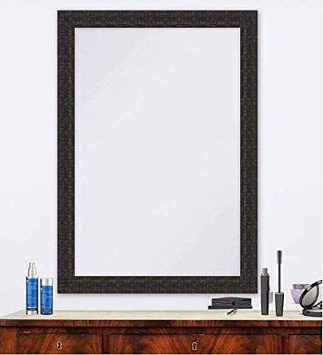 Cheval Glasses Decorative Black Frame Mirror with Engineered woodem Frame - 18 X 24 Inches