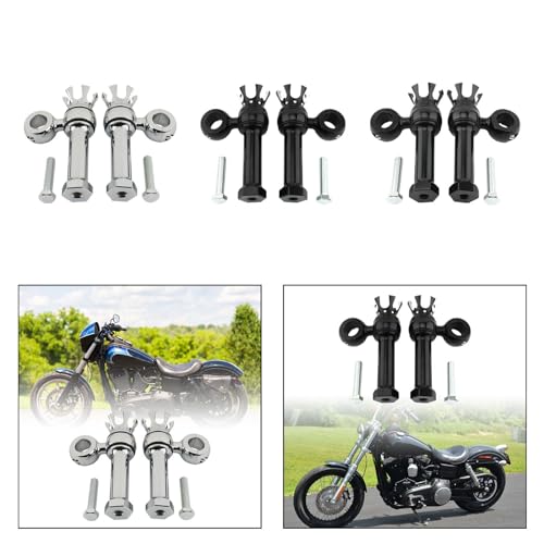 Enakshi (LABEL) Creations Motorcycle Handlebar Riser Universal for Dyna Fat Bob Cvo Fxdfse : 2009 SilverEbay Motors|Parts & Accessories|Motorcycle Parts|Handlebars Grips & Levers|Risers