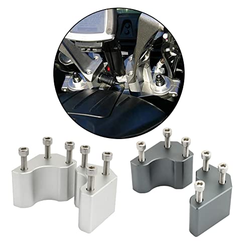 UJEAVETTE Aluminum Handlebar Risers for GTR1400 Easy Install Silver