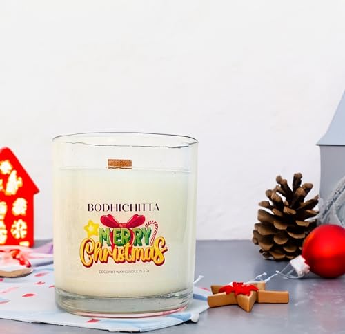 Bodhichitta Festive Glow Christmas Candle | Enchanting Scents for Holiday Cheer (Wax Weight 150gm)