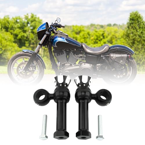 LOOM TREE® Motorcycle Handlebar Riser Universal For Dyna Fat Bob Cvo Fxdfse : 2009 Black And Silver | Parts & Accessories | Motorcycle Parts | Handlebars, Grips & Levers | Risers