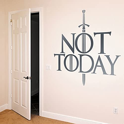 GADGETS WRAP Vinyl Decal Sticker Not Today Game of THR on (Item Finish Size : 57cm x 56cm)