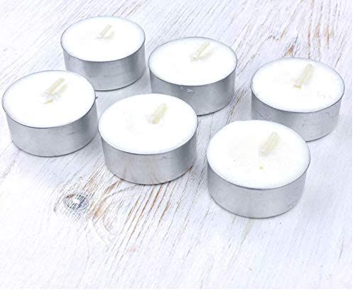 Srajan Paraffin Wax Tealight Candles, Pack of 100, Unscented Guaranteed 10 Hrs Burn Time | Tealight Candles Unscented White Tea Lights Candle - Best for Gifting (Pack of 100)