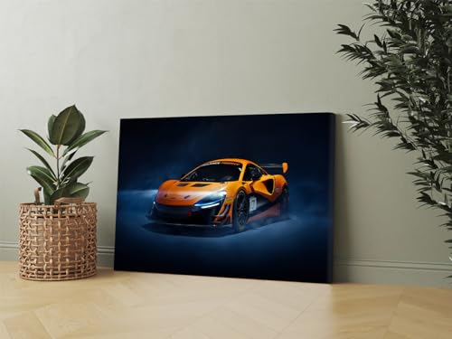 GADGETS WRAP Canvas Gallery Wrap Framed for Home Office Studio Living Room Decoration (17x11inch) - McLaren Artura Trophy Supercar