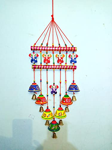 Surya Art Gallery Wind Chime Door Hanging Ganesh mensan Set of 1 pc