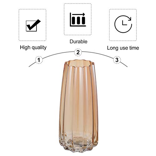 Artibetter Simple Style Glass Flower Vase Flower Arrangement Container Home Decoration