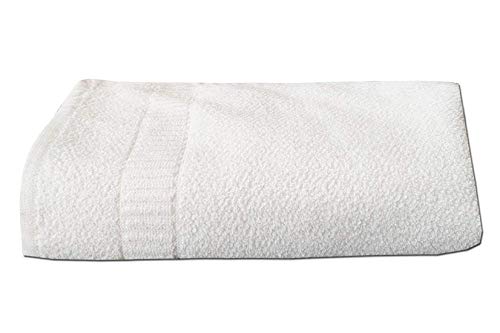 Kuber Industries Cotton Bath Towel 400 GSM (1 Piece, White)