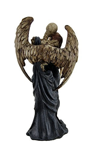 Zeckos Kiss of Death Gothic Skeleton Angel Statue