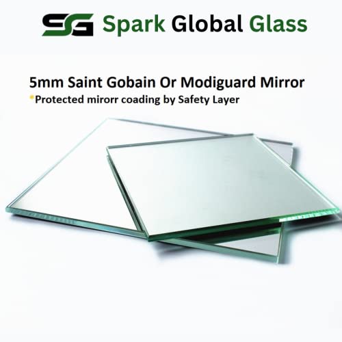 Spark Glass Round LED Sensor Mirror. (LedColour: White, Warm White, & Mix Light) - (Size:18x18 Inch)