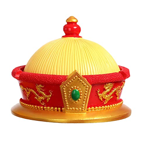 MYADDICTION Chinese Ashtray with Lid Resin Crafts Sculpture for Home Decoration Men Gift Yellow B
