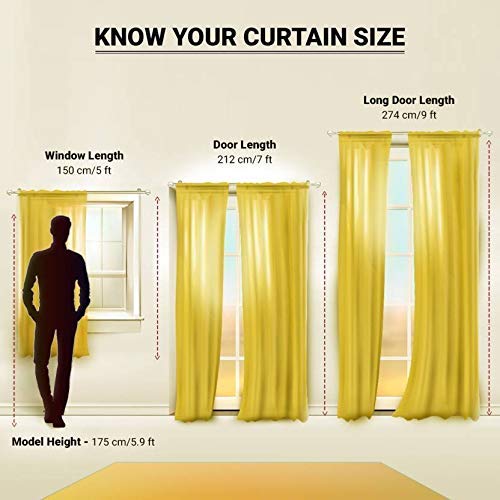 Ultica Fab Solid 8Ft Curtain Drapes for Door Set of 2 | Polyester and Polyester Blend Panels for Home Office | Eyelet Grommet Curtains for Living Room Kitchen Hall, 4 x 8 Feet, Aqua Patti