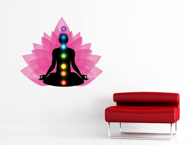 Delight Art Lord Buddha Design Wall Sticker Size - ( 55*47 ) cm Model id - ( DAMC01021L )