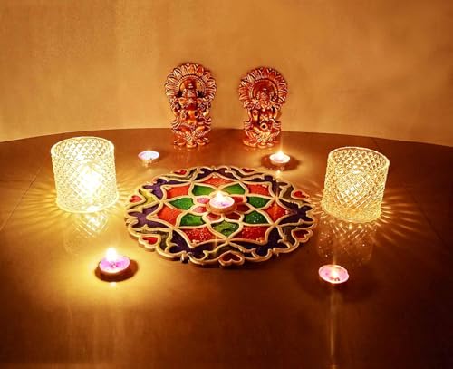 Rangoli Bhavara Design Floating Rangoli | 3D Rangoli | Mandala Art | Rangoli Stencil | Rangoli Mat